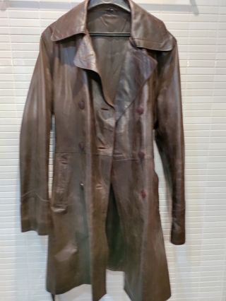Trench - Gabardina de cuero