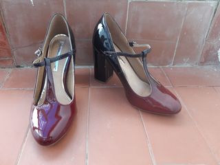 Zapatos tacón ancho