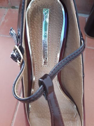 Zapatos tacón ancho