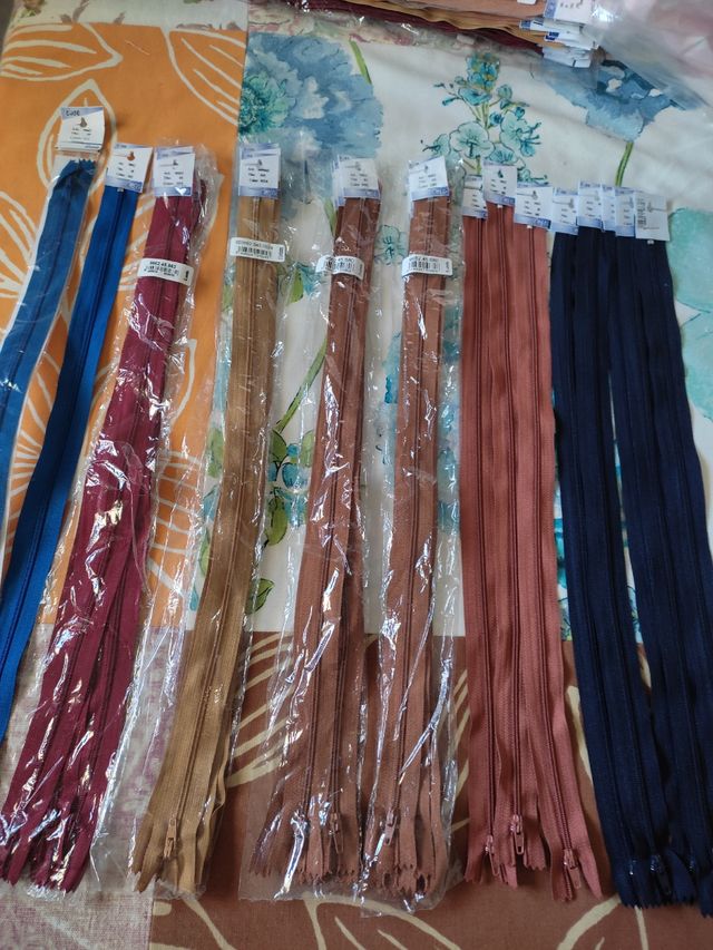 Lote cremalleras de 45 cms