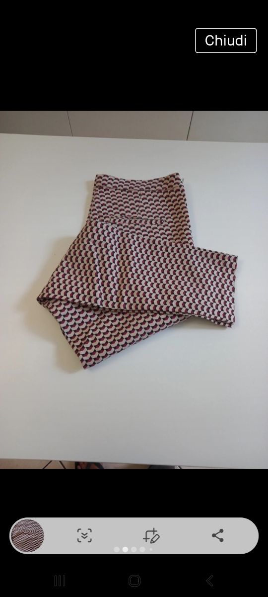 H&M pantaloni motivo geometrico