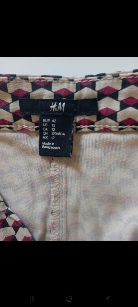 H&M pantaloni motivo geometrico
