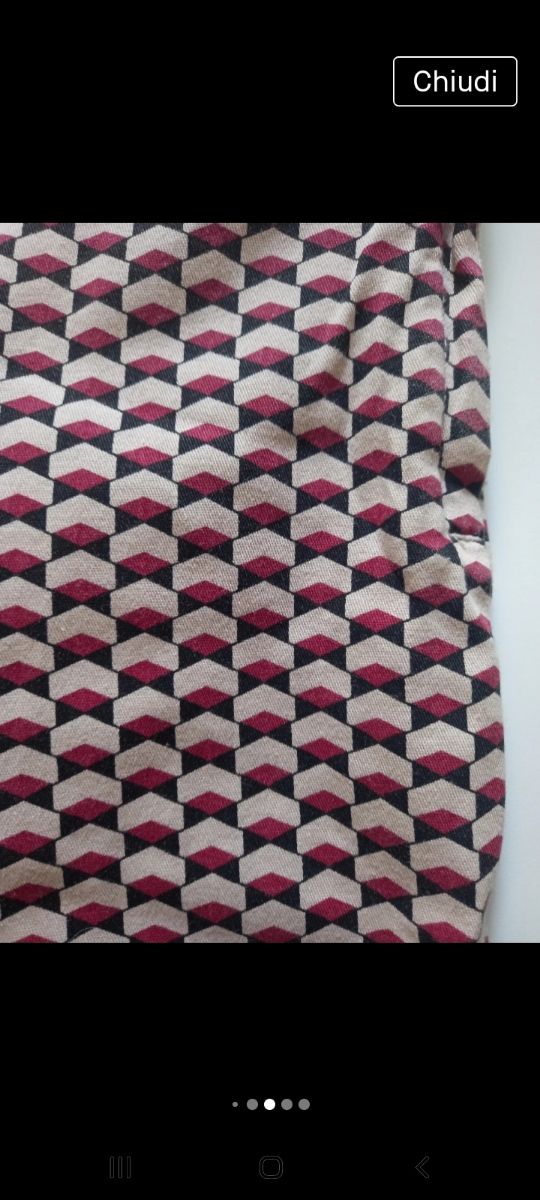 H&M pantaloni motivo geometrico