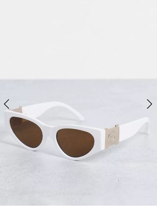 Gafas de sol blancas estilo ojos de gato