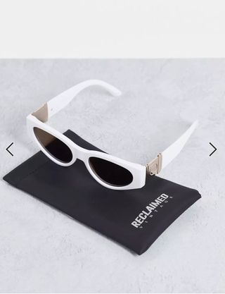 Gafas de sol blancas estilo ojos de gato