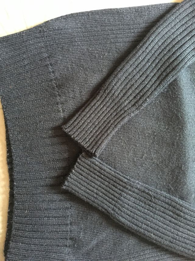 Maglione Nero uomo mezza zip