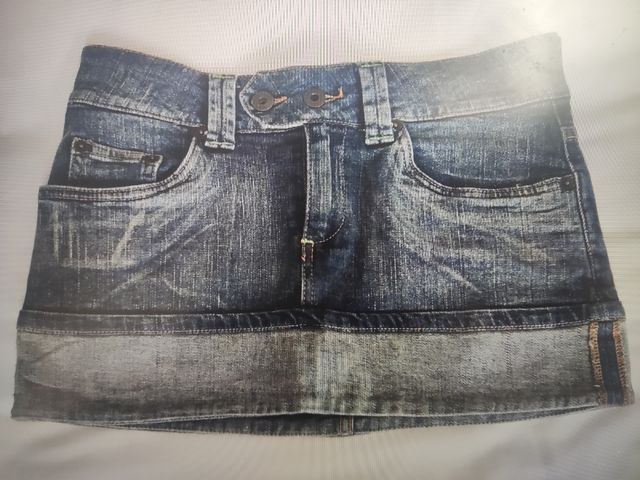 Mini falda vaquera.