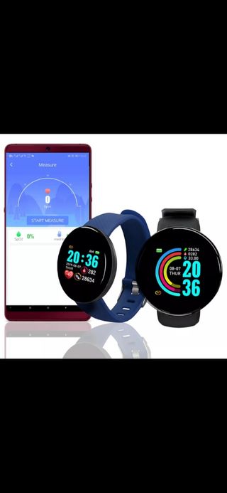 Pulsera inteligente D18 con pantalla redonda