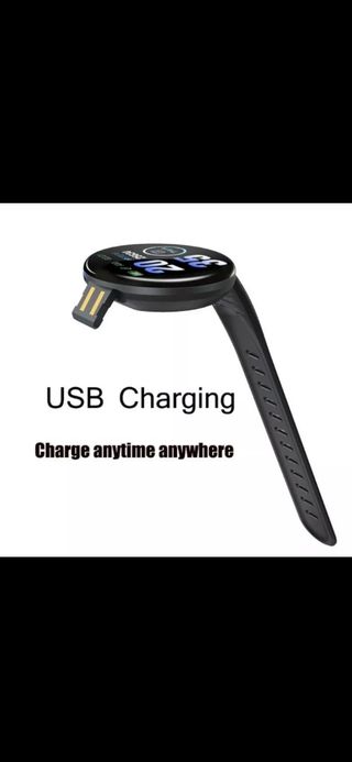 Pulsera inteligente D18 con pantalla redonda