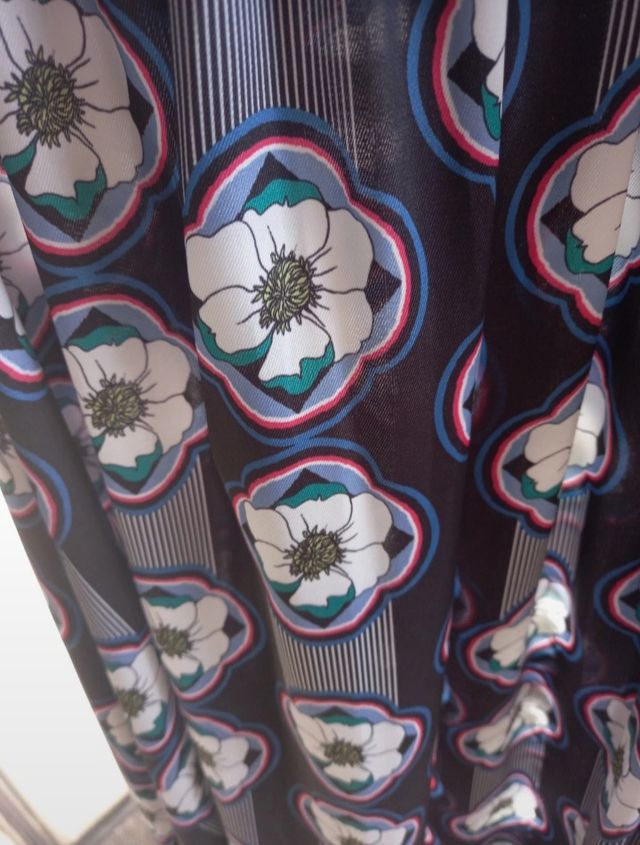 Gonna lunga a ruota a fiori