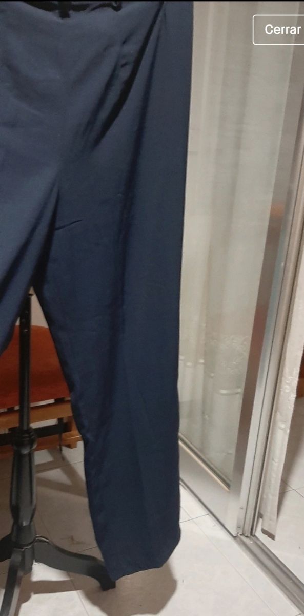 pantalon señora clásico azul marino. t 54