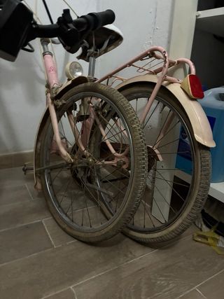Bicicleta vintage rosa G.A.C.