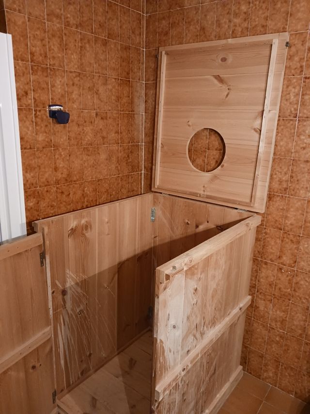 Sauna  de madera maciza