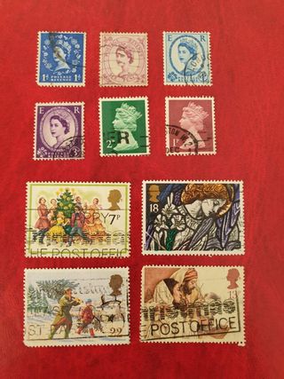 Lote de sellos antiguos Inglaterra