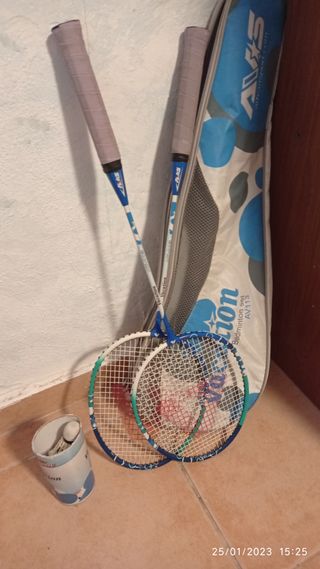 Set 2 raquetas bádminton