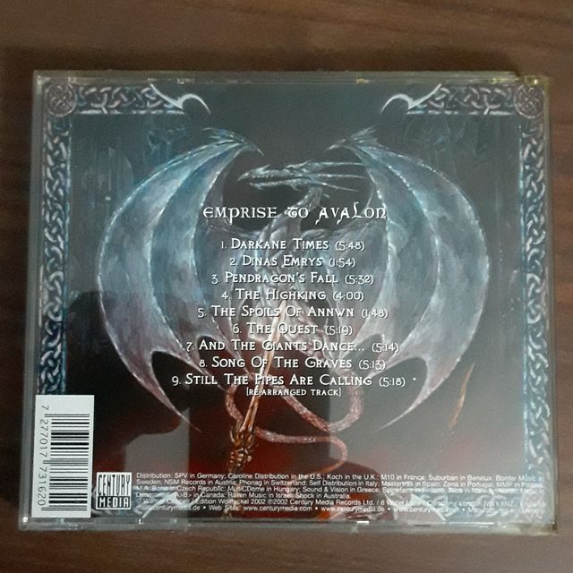 SUIDRAKA "Emprise to avalon" Cd.2002