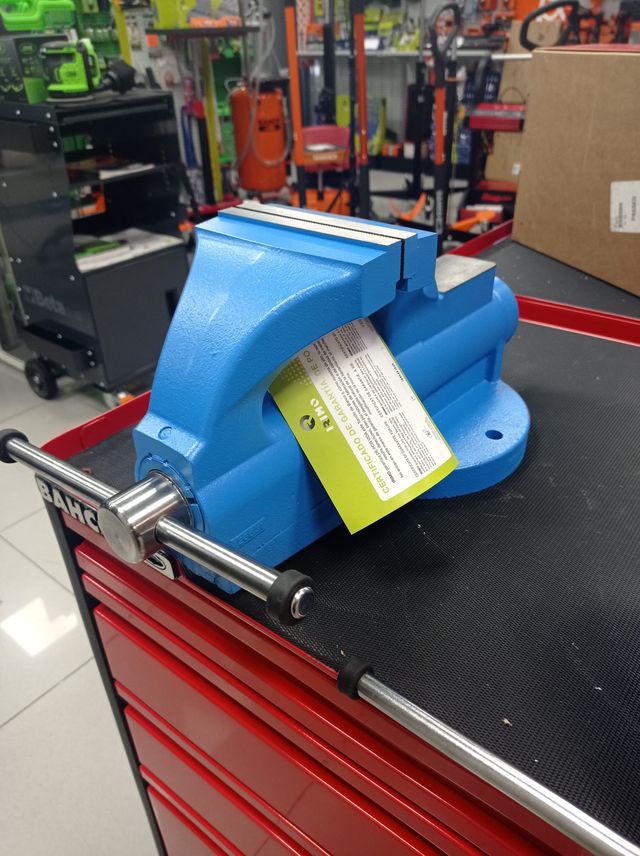 TORNILLO DE BANCO GUIA REDONDA DE 125MM