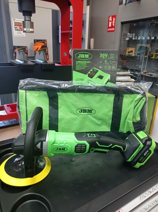 PULIDORA  + BATERÍA 4.0AH + CARGADOR 20V + MOCHILA