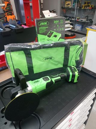 PULIDORA  + BATERÍA 4.0AH + CARGADOR 20V + MOCHILA