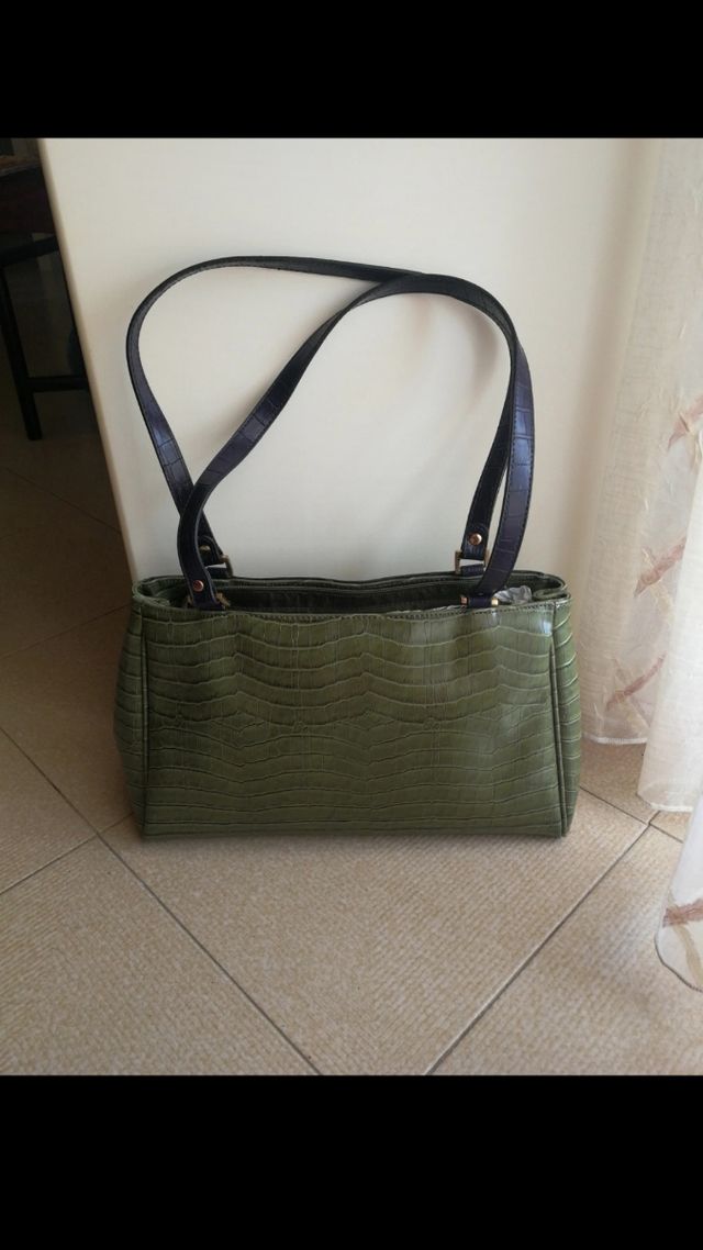 Borsa verde e viola