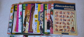 colección de revistas de punto de cruz