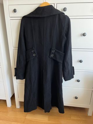 Abrigo lana largo Zara