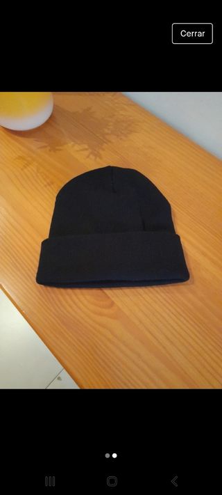 gorro negro lana Vogelsang 