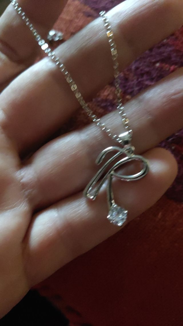 COLGANTE LETRA "R" PLATA DE LEY 925