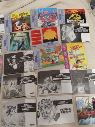 libro de instrucciones Sega Game gear 