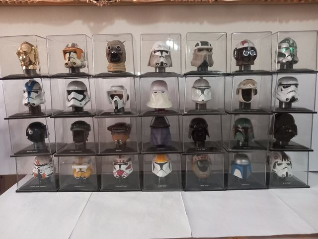 48 CASCOS STAR WARS. CON SUS FASCICULOS.