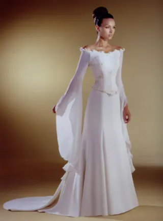 Vestido novia medieval nuevo