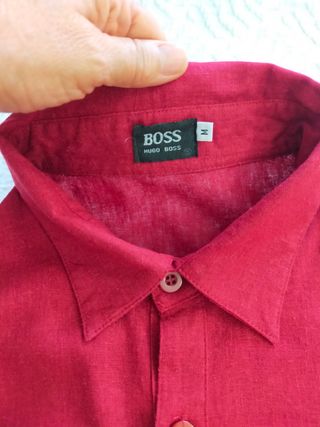 camisa vintage de lino