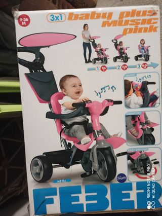 Bici bebé 3 posiciones con musica