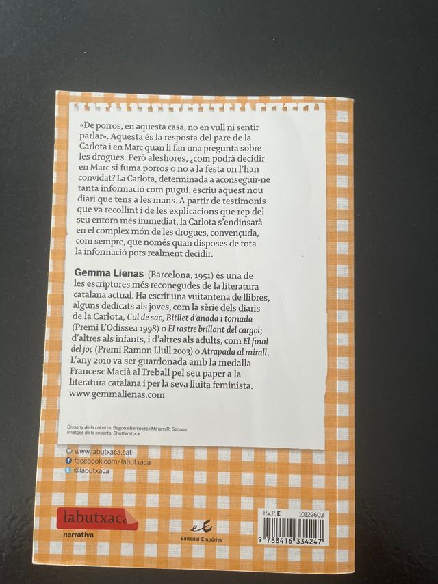 El diari Groc de la Carlota . (Gemma Lienas)