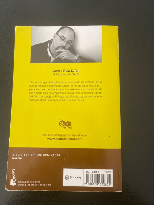 Carlos Ruiz Zafón.(El príncipe de la niebla)