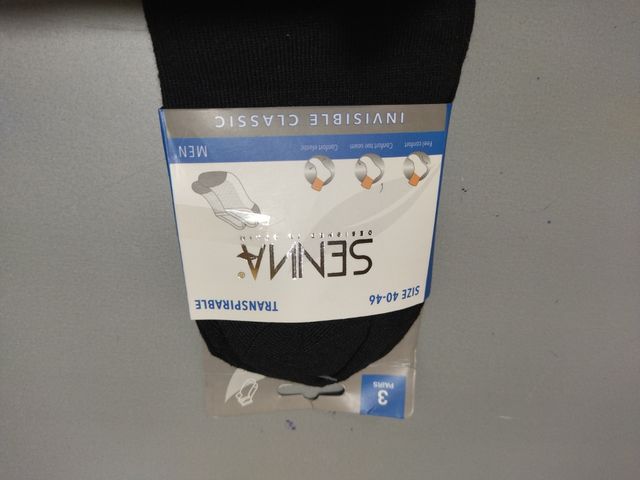 CALZINI ALLA CAVIGLIA CONFEZIONE DA 3 UNITÀ NERE