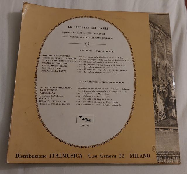 Vinile - Le operette nei secoli