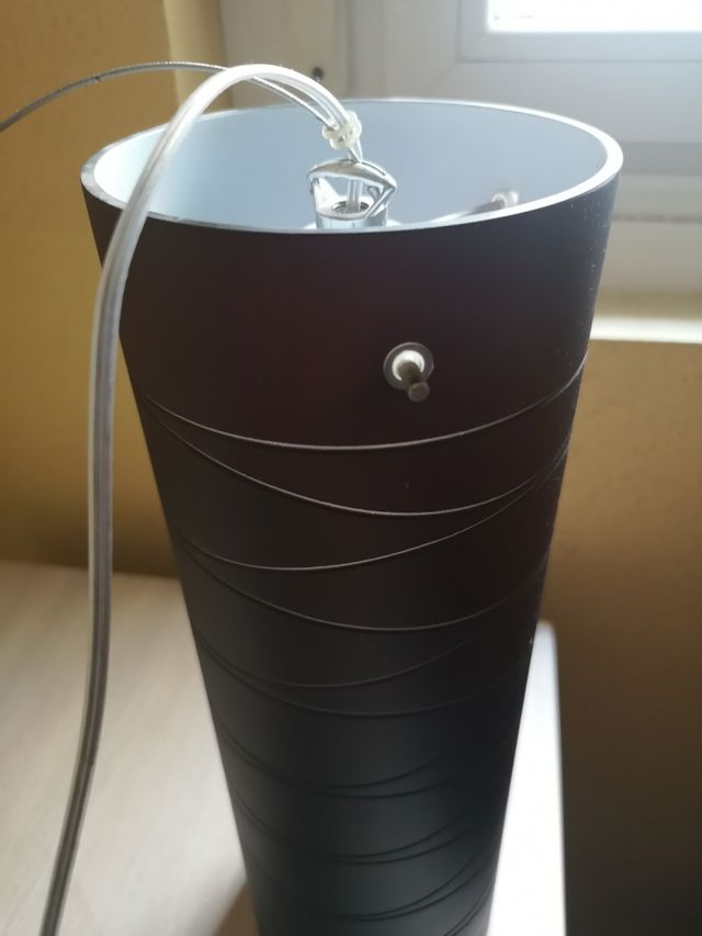 tulipa vidrio, color ébano, satinadas