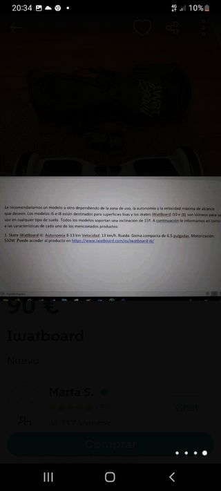 Skate Iwaitboard I6 seminuevo