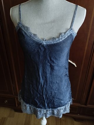 Blusa lencera de tirantes 