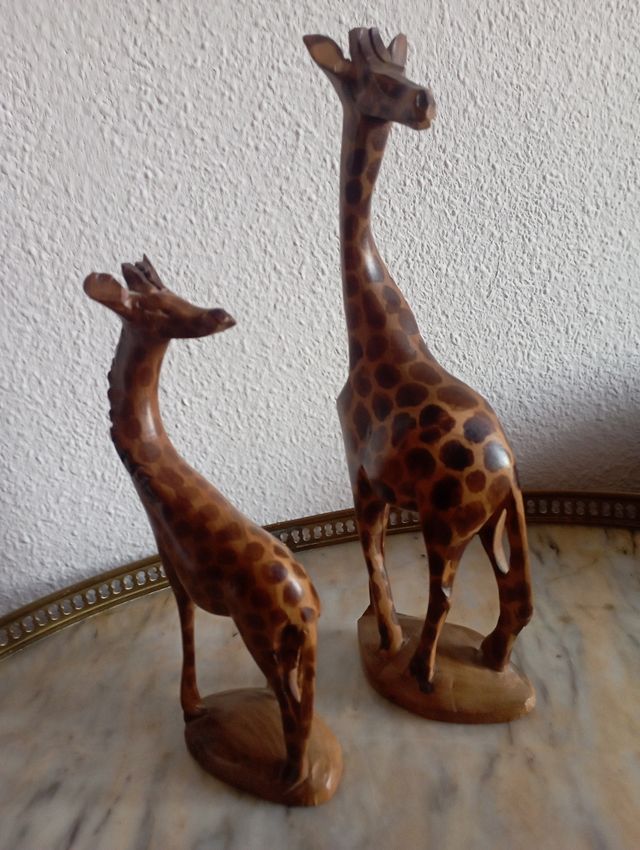 Jirafas de madera.