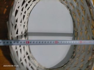 Cesta mimbre blanca ceremonia unicornio