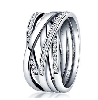 ANILLO PLATA Y CIRCONITAS