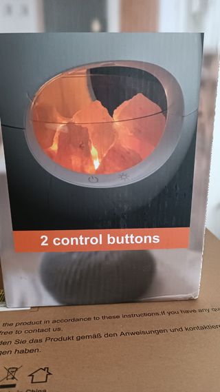 DIFUSOR DE AROMA CON LAMPARA DE CRISTAL DE SAL