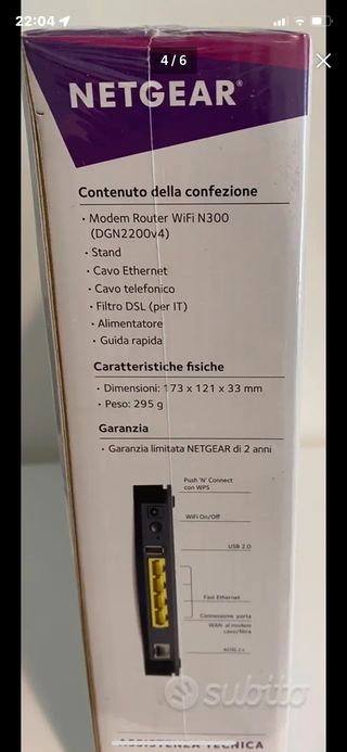 Modem router Netgear WI-FI N300