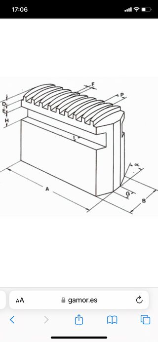 Garras blandas plato torno