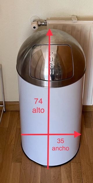 50 LITROS 2 CUBOS  CONTENEDORES TAPA PUSH