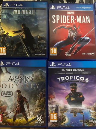 Juegos de pc-ps4 prácticamente nuevos 