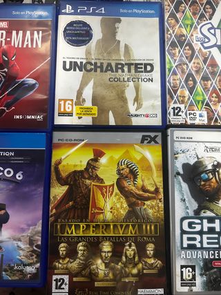 Juegos de pc-ps4 prácticamente nuevos 