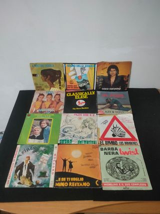 Lotto 44 vinili 45 giri + 18 copertine gratis